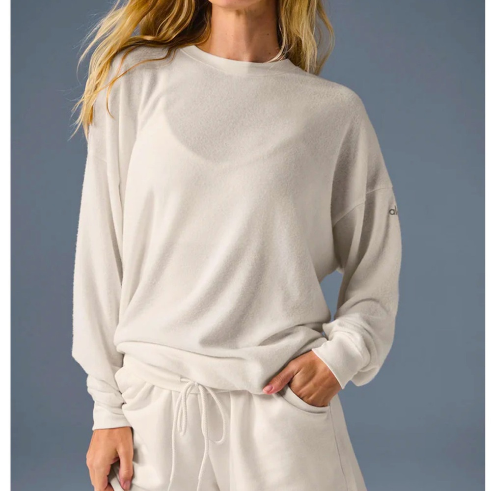 ALO Soho Hoodie Ivory sz XS